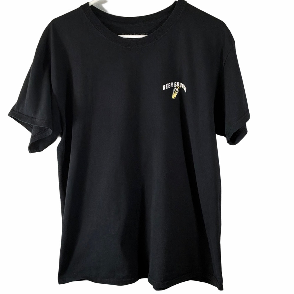 Black Graphic T-Shirt Beer Savage Logo